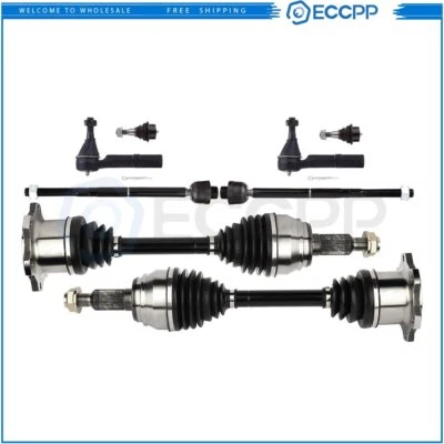 Junta de rótula de extremo de varilla de amarre delantera + eje CV para Escalade GMC Yukon XL 2007-2014 Foto 1 de 4