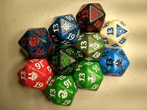 MTG Magic Rare Spindown d20 Guild Kit Khans Dragons of Tarkir Fate Complete Set - Picture 1 of 25