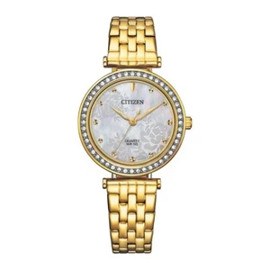 Citizen Women's Gold Stainless Steel Quartz White Dial Watch ER0219-51D - Picture 1 of 4