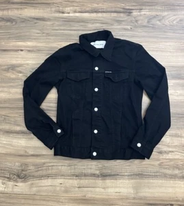 Calvin Klein Jeans Men's Button Up Jean Jacket Black Size Small - Picture 1 of 14