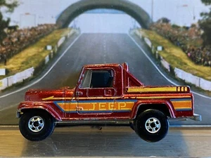 Hot Wheels 1982 Jeep Scrambler Red Metallic Malaysia Die Cast Vintage Blackwalls - Picture 1 of 6