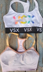 2 Victoria's Secret Victoria Sport size small Sports Bra razer back colorful - Picture 1 of 5