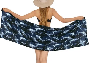HAPPY BAY Women's Casual Coverup Bikini Swimwear Sarong One Size Black, Bubble - Picture 1 of 3