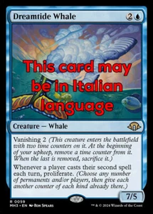 MTG DREAMTIDE WHALE EXC - BALENA DELLA MAREA ONIRICA 59 - MH3 - MAGIC - Picture 1 of 1