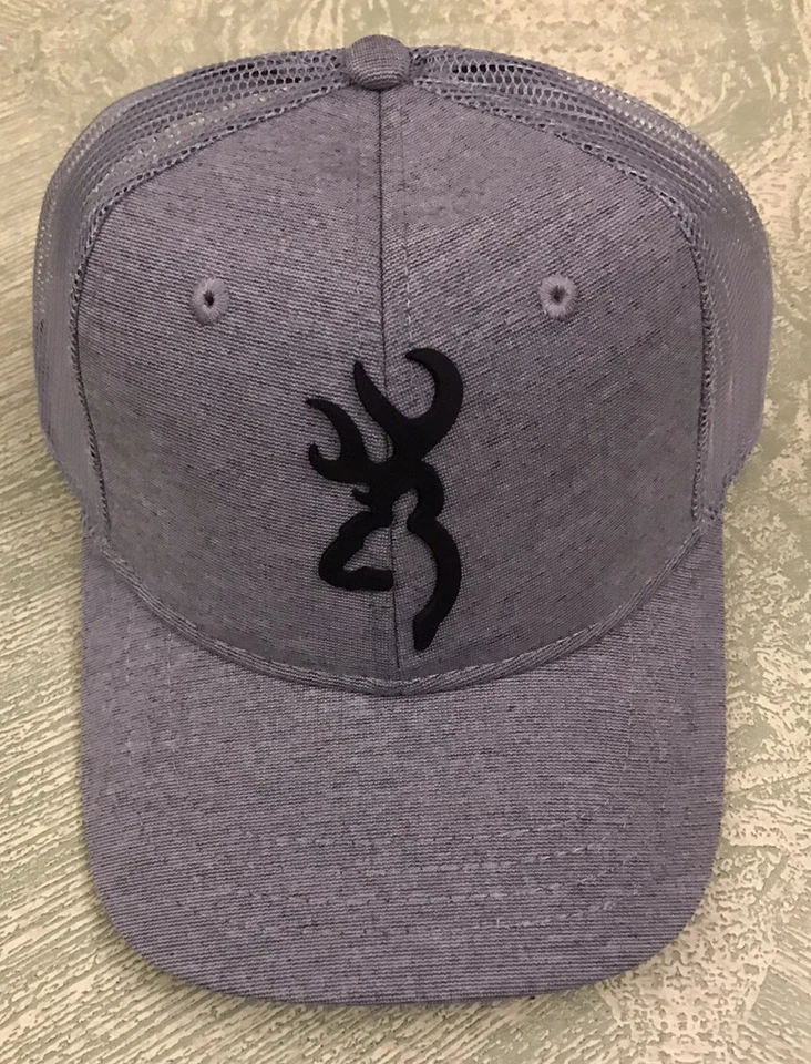 New Browning Logo Turly Gray Mesh Back Hat 308785691 BB4 - Image 1 of 1