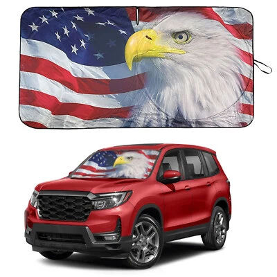 Parabrisas para Honda Passport Eagle bandera de Estados Unidos patriota protección térmica Foto 1 de 4