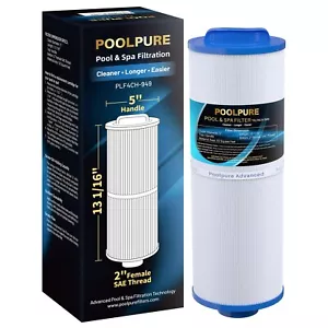 POOLPURE 4CH-949 Spa Filter Replaces Pleatco PWW50L, Filbur FC-0172, SD-01143 - Picture 1 of 8