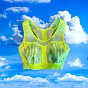 Nike Dri-FIT Womens S Petite Sports Bra Just Do It Running Logo Green Athletic - Picture 1 of 5