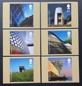 2006 Modern Architecture PHQ cards. 6-Card Full set. Unused. - Picture 1 of 2