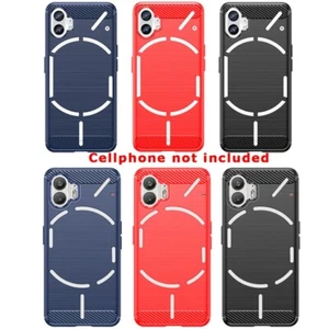 Premium Real Brushed Carbon Fiber Anti-drop Protective Case for Nothing Phone1/2 - Picture 1 of 13