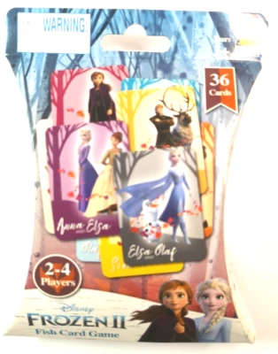 Frozen II Fish Card Game 36 Cards 2-4 Players Disney New Factory Sealed - Image 1 of 2
