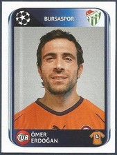 PANINI UEFA CHAMPIONS LEAGUE 2010-11- #195-BURSASPOR-OMER ERDOGAN