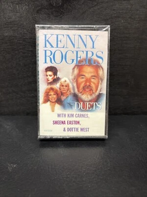Kenny Rogers DUETS Cassette Tape With Kim Carnes Sheena Easton & Dottie West - Image 1 of 2