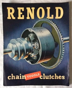 Collectable vintage “Renold chain toggle cluches” brochure 1951 - Foto 1 di 12