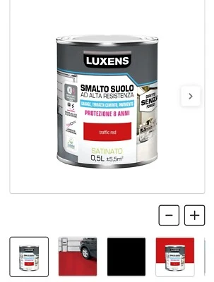 Luxen Smalto vernice per pavimento interno esterno alta resistenza e durata 0.5  - Immagine 1 di 3