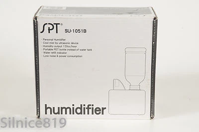 Sunpentown SPT SU-1051B Travel Size Personal Humidifier White Black - Image 1 of 3