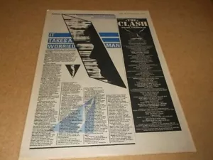 The Clash + Pearl Harbour 1982 4" X 16" UK Advert - Picture 1 of 1
