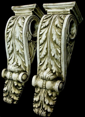 Antique Finish Shelf Acanthus leaf Wall Corbel Sconce Bracket Home Decor Cover