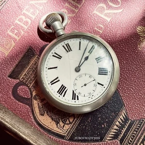 W! 1900s Georges Favre Jacot Billodes Zenith Pocket Watch Swiss Military Big Uhr - Picture 1 of 4