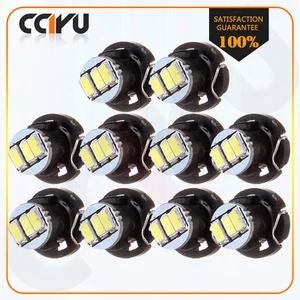 10Pcs 10mm White 3014 3SMD T4/T4.2 Neo Wedge LED A/C Climate HVAC Lights Bulb - Picture 1 of 6