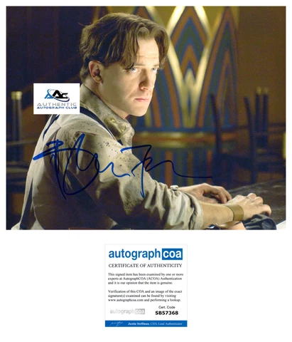BRENDAN FRASER AUTOGRAPH SIGNED 8X10 PHOTO THE MUMMY ACOA Cover