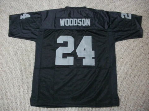 CHARLES WOODSON Unsigned Custom Oakland Black Sewn New Football Jersey Sze S-3XL Cover