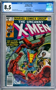 X-Men 129 CGC Graded 8.5 VF+ 1st Kitty Pryde & Emma Frost Marvel Comics 1980 - Picture 1 of 2