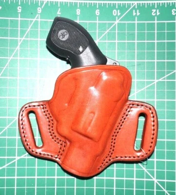 Tagua BH3-727 AMBI Leather 2 Slot Belt Holster 2" S&W J Frame 36 442 Ruger LCR - Image 1 of 4