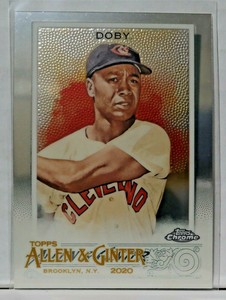 2020 Topps Allen & Ginter Chrome 4 Larry Doby - Cleveland Indians