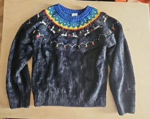 NWT HANNA ANDERSSON VERY MERRY FESTIVE FAIRISLE PULLOVER SWEATER 140 10 $68 - Picture 1 of 8