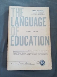 The Language of Education ~ Israel Scheffler ~ 8th printing ~ HC/DC ~ 1971 - Picture 1 of 7
