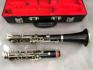 INSTRUMENT DE MUSIQUE VENT & BOIS CLARINETTE ANCIENNE GAILLARD & LOISELET PARIS - Picture 1 of 9
