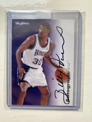 1996 Skybox Autographics NBA Basketball Billy Owens On Card Auto  - Image 1 of 2