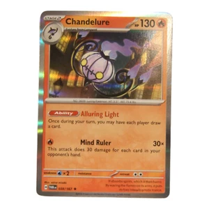 Chandelure Holo #038 - Pokémon TCG - Twilight Masquerade - Near Mint - Picture 1 of 1