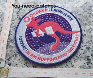 NASA Space OneWeb Launch 19 JoeySat | BEAM HOPPING INTO THE FUTURE logo patch - Picture 1 of 1