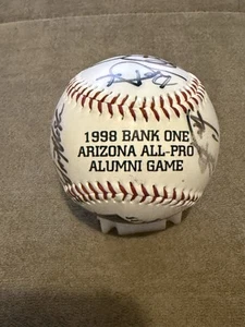 1998 Bank One Arizona All-Pro Alumni Game Signed Autographed Baseball Fotoball - Picture 1 of 5