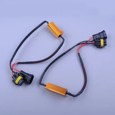 2 x H8 H11 LED DRL Fog Light Canbus 50W Load Resistor Error Free Decoder Cancel - Image 1 of 4