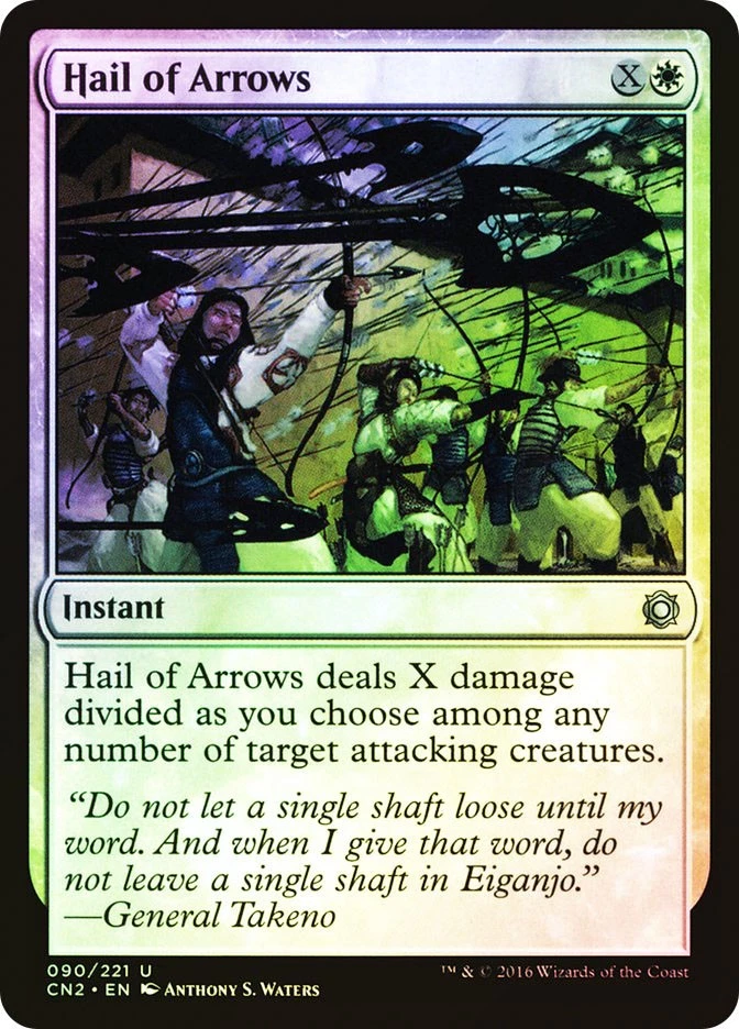 MTG FOIL Hail of Arrows  - Conspiracy: Take the Crown #090 - Image 1 of 1