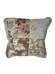 Pottery Barn Carolina Patchwork Blumen Leinenmischung Euro gesteppt Schein Muster. - Bild 1 von 5