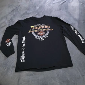 Camisa Harley Davidson 70th Bike Week Daytona Beach FL XL manga larga agujero alfiler - Imagen 1 de 9