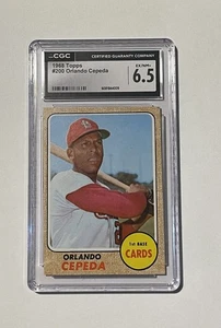 1968 Topps Orlando Cepeda Card CGC Graded 6.5 EX/NM + Cash Back !! - Picture 1 of 2