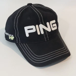 Cappello da golf PING Rapture V2 G10 berretto nero bianco punto regolabile strapback cotone - Foto 1 di 10
