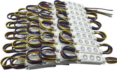 YXH LED Modulo 12V (RGB 100 Pz) Fai Da Te Kit Modulo Di Iniezione Rettangolare I - Immagine 1 di 4