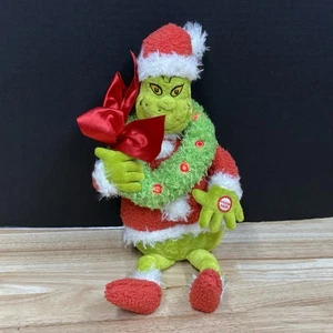 Grinch Claus 2008 Plush Toy Hallmark Christmas 16" Lights Talking Stuffed Figure - Picture 1 of 9