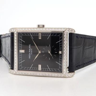Patek Philippe Gondolo 18kt White Gold Black Diamond Dial Manual Wind 5112G - Image 1 of 4