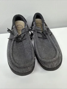 Uomo Hey Dudes Taglia 11 Wally Pile Elasticizzato-Funk Blackout - Foto 1 di 6