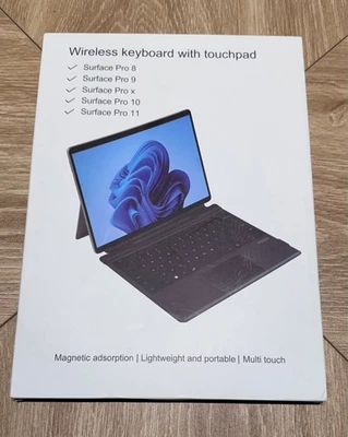 Teclado de superficie Surface Pro 11/10/9/8/X ultra delgado inalámbrico Bluetooth Foto 1 de 3