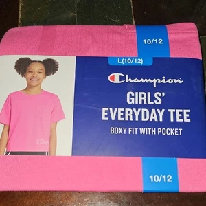 Champion Pink Girls' Boxy Tee SZ 7/8 NWT - Picture 1 of 1