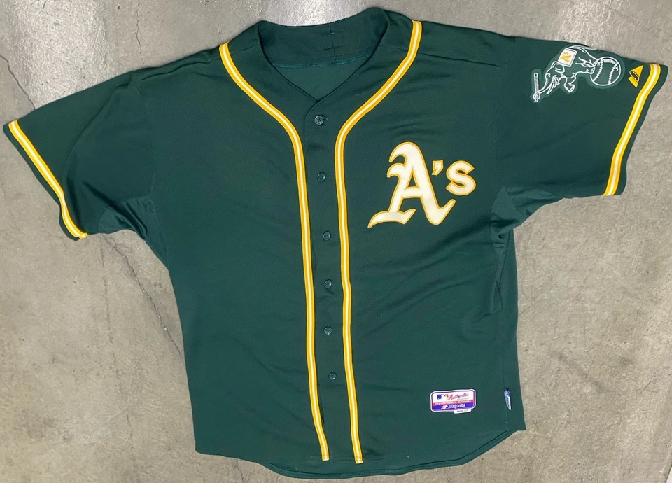 Oakland A's Athletics Blank Green Majestic Authentic Collection Jersey Size 52 - Image 1 of 4