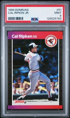 125625783 Cal Ripken 1989 Donruss #51 PSA 9 Foto 1 de 3